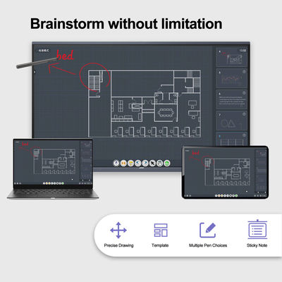 75&quot; H10 Touch Screen Soems 4K UHD wechselwirkende intelligente wechselwirkende Anzeige Whiteboard