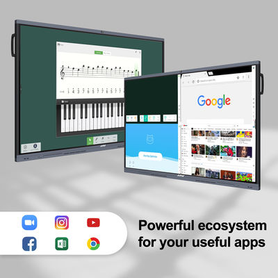 H11D 65 Zoll intelligenter wechselwirkender Flachbildschirm Digital Whiteboard mit 48 Parlamentarier Camera