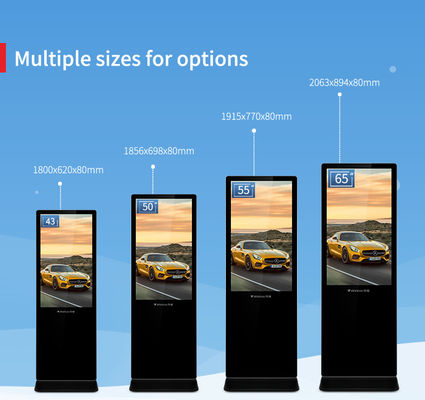 Werbungs-Kiosk digitaler Beschilderung Wifi ultra dünner Innen-LCD mit ausgeglichenem Glas
