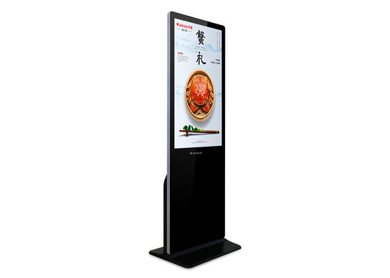 Wechselwirkender Boden der Noten-LED, der LCD-Werbungs-Spieler 65&quot; Großleinwand steht