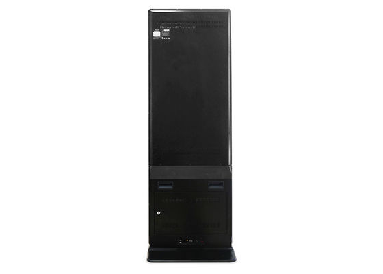 43-65inch Wifi ultra dünn mit ausgeglichenes Glas-drehendem Anzeigen-Digital-Fernsehstand im Freien 65 Zoll-Boden, der Lcd-Note Kios steht