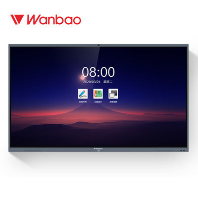 Überlegener Fernsehkonferenz-Flachbildschirm 75 Zoll-Touch Screen Aluminiumlegierungs-Rahmen