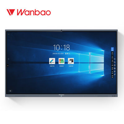 Überlegener Fernsehkonferenz-Flachbildschirm 75 Zoll-Touch Screen Aluminiumlegierungs-Rahmen