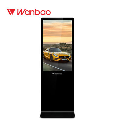 65&quot;   Innen-Digital-Werbungs-Anzeige, Boden, der LCD-Werbungs-Spieler steht