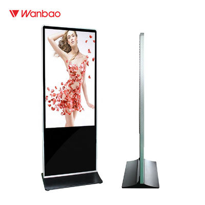 65&quot; Boden, der LCD-Werbungs-Spieler-Touch Screen Innen-LCD-digitale Beschilderung steht
