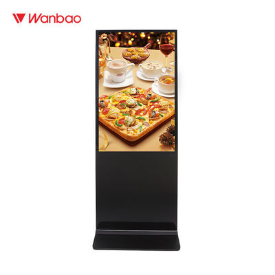 65&quot; Boden, der LCD-Werbungs-Spieler-Touch Screen Innen-LCD-digitale Beschilderung steht