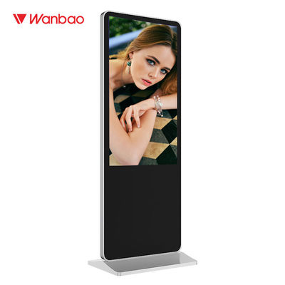 55 Zoll-Boden, der LCD-Werbungs-Spieler-wechselwirkenden Touch Screen Kiosk steht