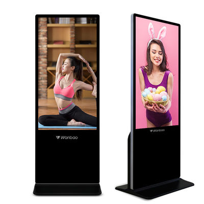 Touch Screen Android milderte Glaswerbungskioskanzeige 55&quot;