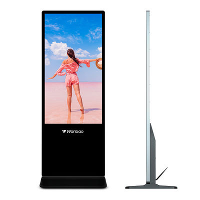 32 - 65 Zoll Lcd-Anzeige Digtal-WerbungGeräteboden stehenden LCD-Werbungs-Spieler