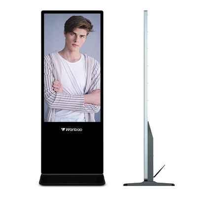 32 - 65 Zoll Lcd-Anzeige Digtal-WerbungGeräteboden stehenden LCD-Werbungs-Spieler