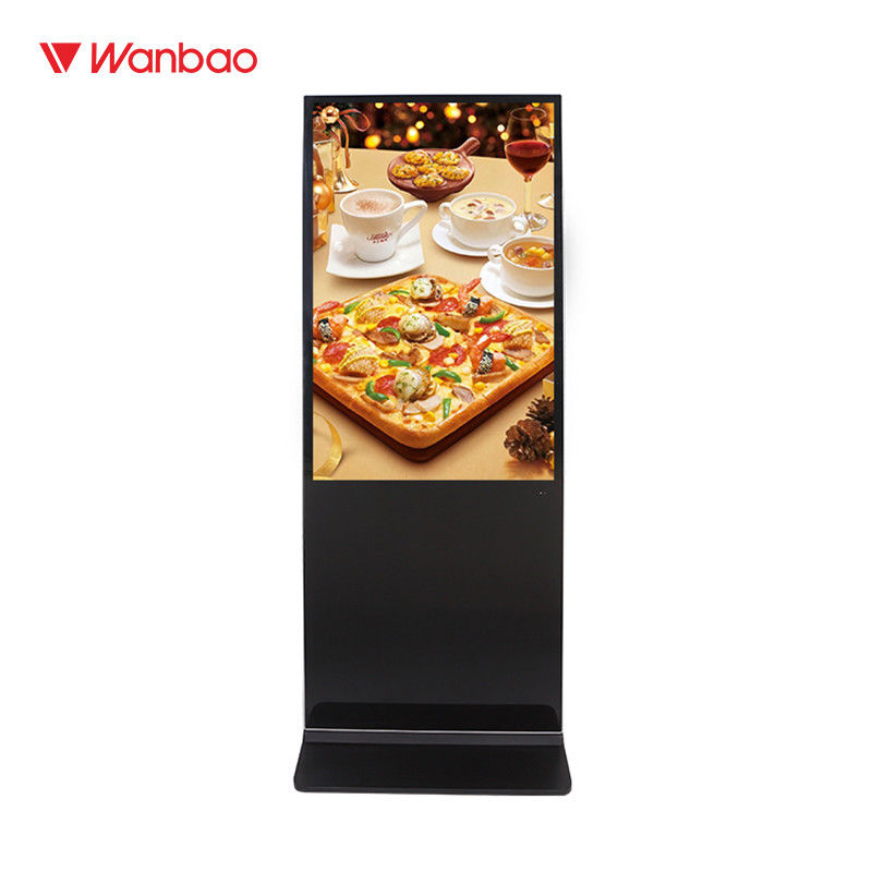 65&quot; Boden, der LCD-Werbungs-Spieler-Touch Screen Innen-LCD-digitale Beschilderung steht