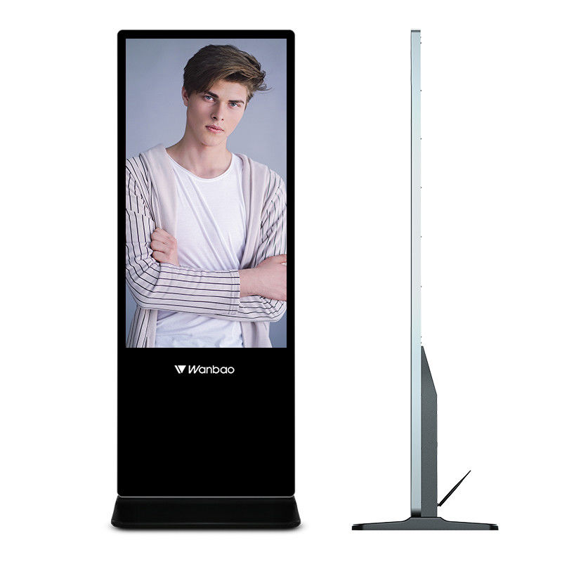 32 - 65 Zoll Lcd-Anzeige Digtal-WerbungGeräteboden stehenden LCD-Werbungs-Spieler