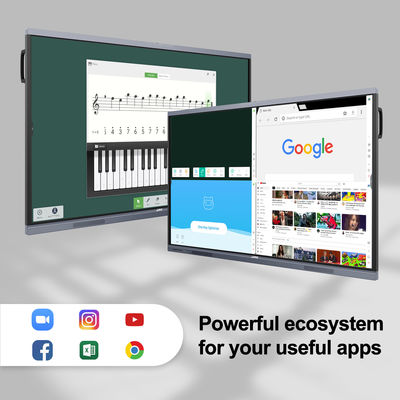 75 '' H10 ODM 4K Android OPS Interactive Display Panel Smart Board Touchscreen-Monitor