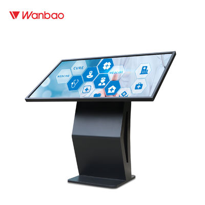 Innenmultimedia-horizontale Touch Screen Fragen-Maschinen-Kiosk PC Boden-Stellung